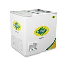 Western WHF225G 230 Litre Flat Glass Top Deep Freezer - White