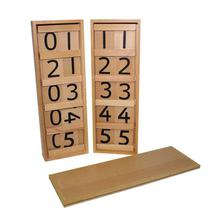 Brown Montessori Numbering Blocks Set For Kids