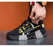 Fashion Height Increasing Men Casual Shoes, Breathable Men Chunky Sneakers - Black