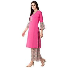 Khushal K Women's Rayon Kurta With Palazzo Set