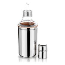 Stainless Steel Oil Dispenser, Oil Pourer and Oil Bottle Can with Handle