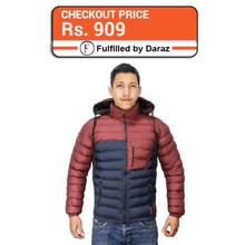 J.Fisher Dual Tone Silicon Jacket With Detachable Hood For Men