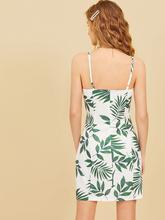 Plants Print Cami Dress