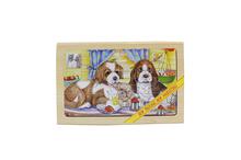 Wooden Dogs Jigsaw Puzzle For Kids - Multicolored