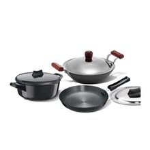 Hawkins Futura Sets (Futura Frying Pan, Futura Deep Fry Pan, Futura Cook And Serve Bowl), (Hard Anodized)-3 Pcs