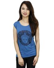 Blue Buddha Printed T-Shirt For Women