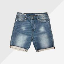 Elastic Waist Stretch Denim Shorts For Men