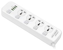 LDNIO 4 Universal Outlet  With 4 USB