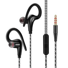 Fonge Ear Hook Sport Earphone Super Bass Sweatproof Stereo Headset Sport Headphone for Huawei Galaxy s6 smart phone