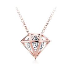 Rose Gold Plated AAA Cubic Zirconia Pendant