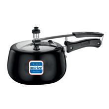 Unirize 3 Ltr Induction Base Hard Anozided Black Pressure Cooker