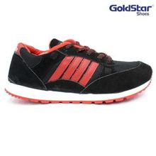 Goldstar Black/Red Mesh Sports Shoes For Men(2012)