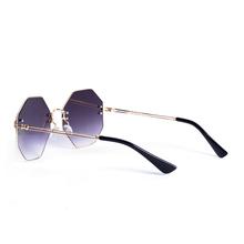 Stylish Dark with Octa Frame Sunglass For Ladies