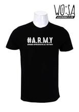 Army Hashtag Print T-shirt