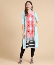 W Woman Printed Straight Kurta – Multicolored