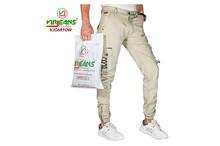 Virjeans Cotton Box Joggers (Zipper Bottom) OFF white-(VJC 681)