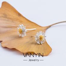 Small daisy earrings _ Wanying small daisy earrings female