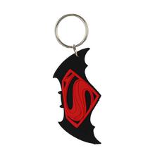 Black/Red Superman Symbol Key Ring