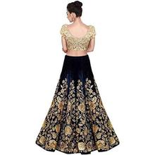 Fashila Women's Satin Taffeta Embrodered Lengha Choli with