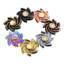 Aafno Pasal Spinning Flower Zinc Alloy ADHD Fidget Spinner - GOLDEN