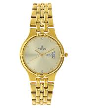 Titan Karishma Analog Champagne Dial Women's Watch - 2601YM01