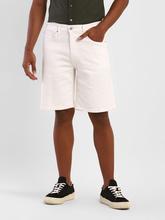 Levi's White Solid Chino Shorts For Men A3233-0000