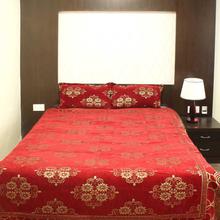 Red Zari Floral Printed Double Bed Sheet With Pillow Covers