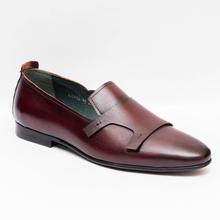 Gallant Gears Wine Red Leather Slip On Formal Shoes For Men - (MJDP30-20)