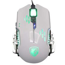 FashionieStore mouse Sades 2400 DPI Wired Optical LED 6 Buttons Gaming Mouse For Pro Gamers