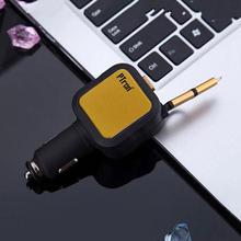 PTron Dynamite 4.8A 2 USB Port 2 In 1 Micro USB, Lightning Cable Car Charger For IOS Android Mobiles