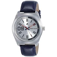 Fastrack 3174SL01 Analog Silver Dial Watch For Men - Blue