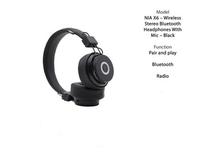 NIA X6 Wireless Bluetooth Headphones with Mic