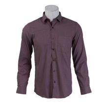 Turtle Maroon Printed Full Sleeve Formal Shirt For Men - 51095