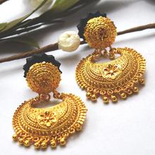 Gold Plated Chandbali Earrings for Women