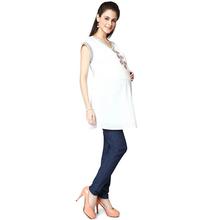 NINE MATERNITY TUNIC IN WHITE COLOUR-(TCSFN16-5337)