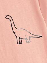 Dinosaur Print Round Neck Tee