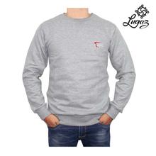 Grey Solid Sweatshirt For Men