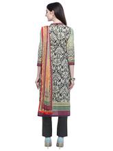 Stylee Lifestyle Green Cotton Printed Dress Material