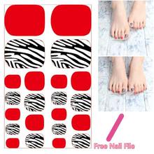 Multiple Colour Design Nail Art Sticker Self Adhesive Toe Decals