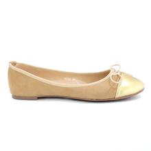 DMK Golden Round Pump Flat Shoes For Women - 95122