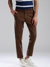 Men Brown Slim Fit Solid Chinos