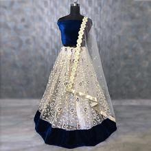 Semi Stitched Party Wear Semi Net Lehenga Choli