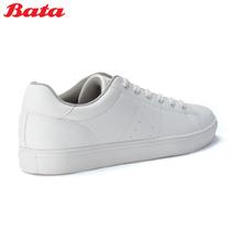 BATA Men's White Lace Up Sneakers 8511398