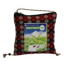 Nepal Organic Green Tea Leaf Tea With Dhaka Bag-100g