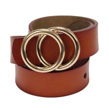 Brown Plain Belt For Women - S3019