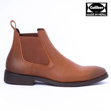 Caliber Shoes Tan Brown Chelsea Boots For Men - ( T 481 O )