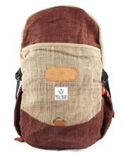 Decon Chocolate Brown With Light Brown Hemp Backpack Rucksack Travelpack
