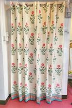 Kaapa Pink Flower Pair Of Curtain