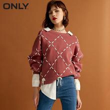 ONLY  womens' winter new loose rope lace knit sweater Trendy