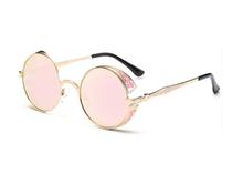 Pink Vintage Gothic steampunk Sunglasses women